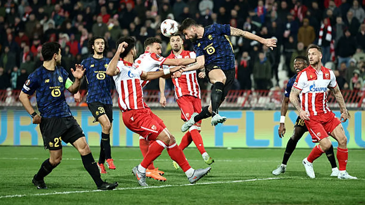 Red Star Belgrade 0-2 Lille, Fakta Menarik Usai Pertandingan Liga Europa