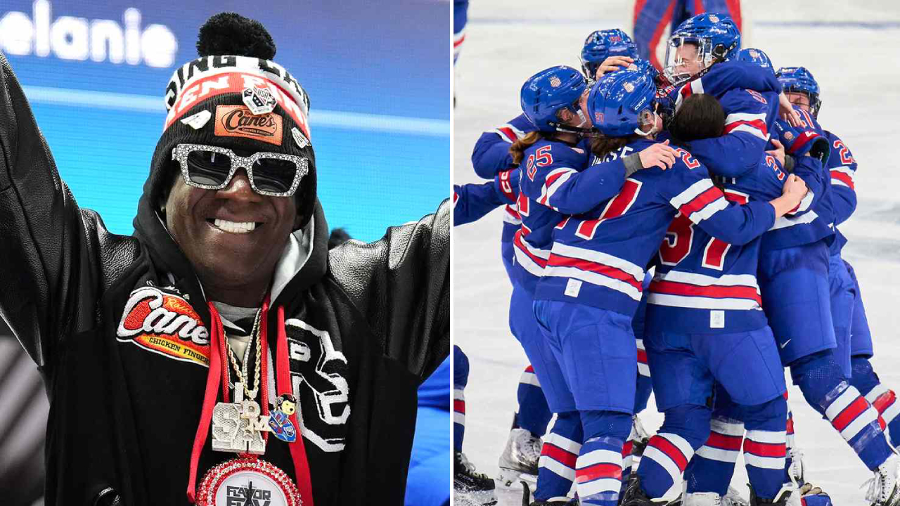Tim Hoki Es Putri AS Rayakan Emas Olimpiade Bersama Flavor Flav di Vegas