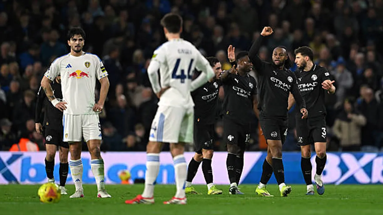 Hasil Pertandingan Premier League: Leeds United 0-1 Manchester City