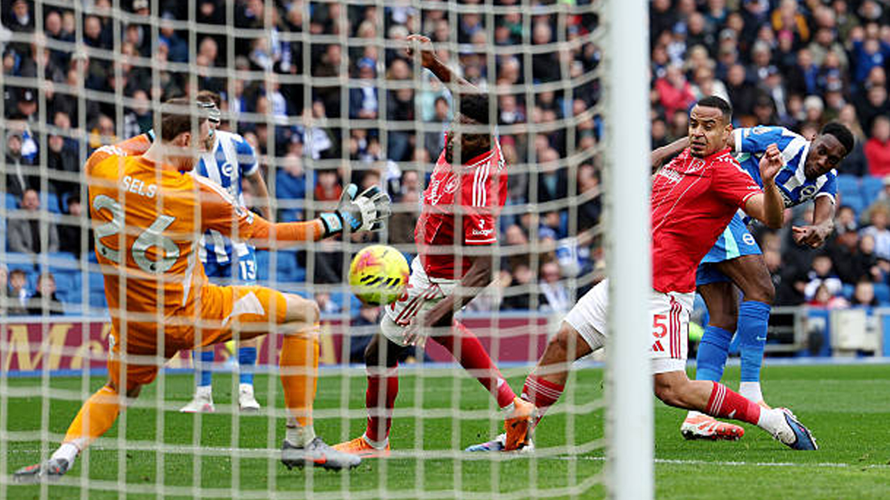 Hasil Pertandingan Premier League: Brighton 2-1 Nottingham Forest