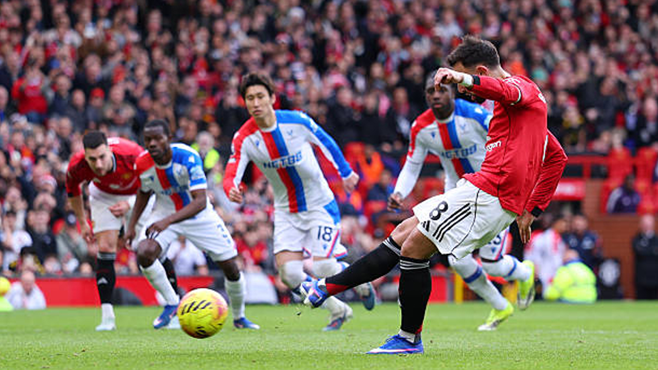 Hasil Pertandingan Premier League: Manchester United 2-1 Crystal Palace