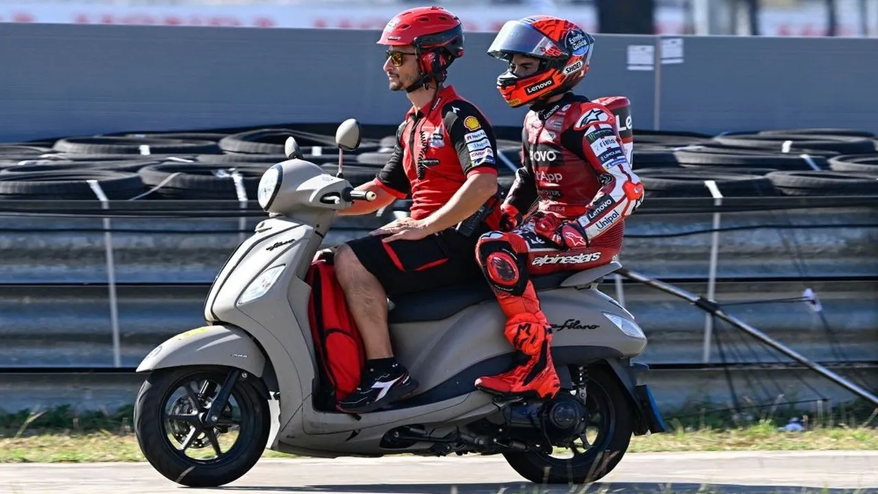 Marc Marquez mengalami pecah ban di MotoGP Thailand