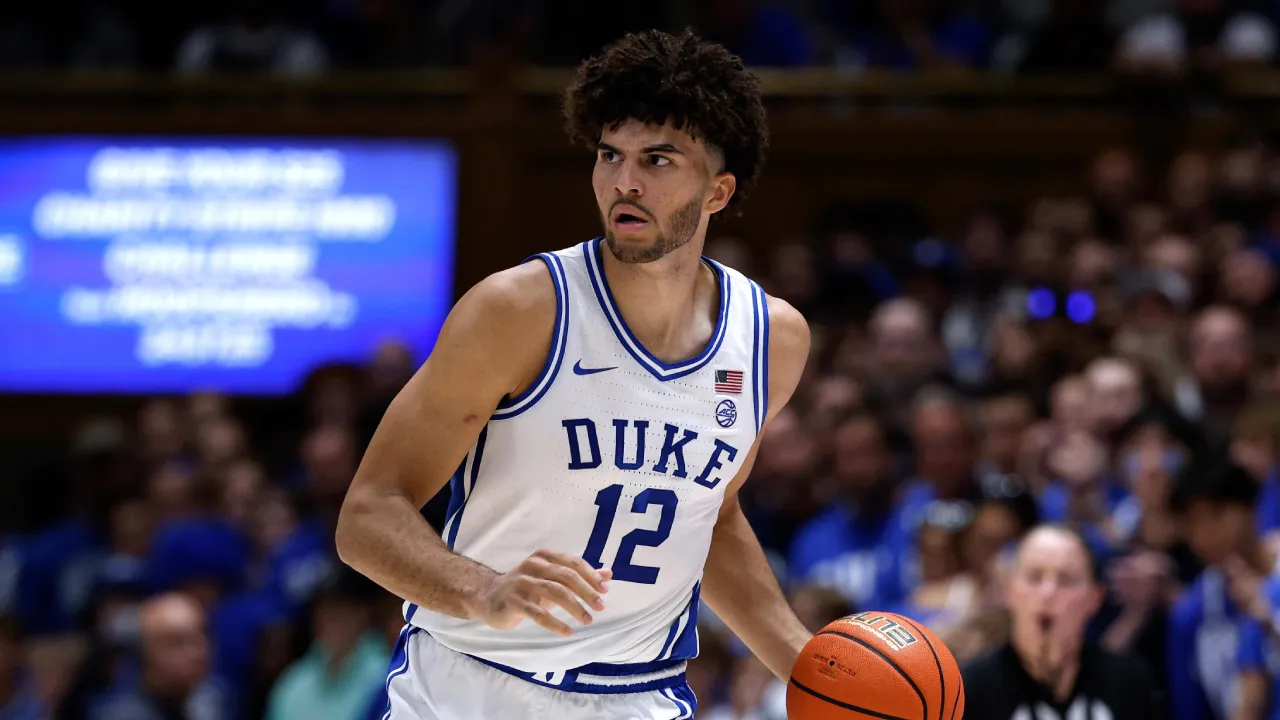 Cameron Boozer mencetak sedikitnya 14 poin di setiap pertandingan untuk Duke di NCAA musim ini. (Foto: AP)
