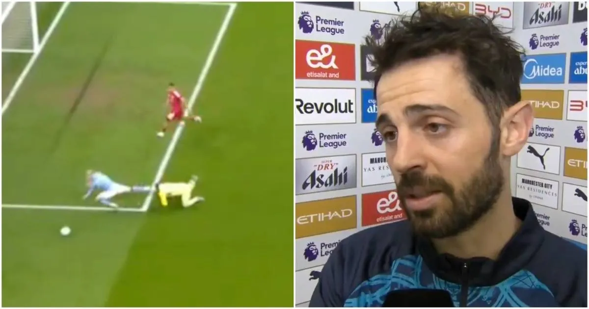 Bernardo Silva Kritik Wasit Usai Man City Ditahan Imbang Nottingham Forest - sumber: (givemesport)