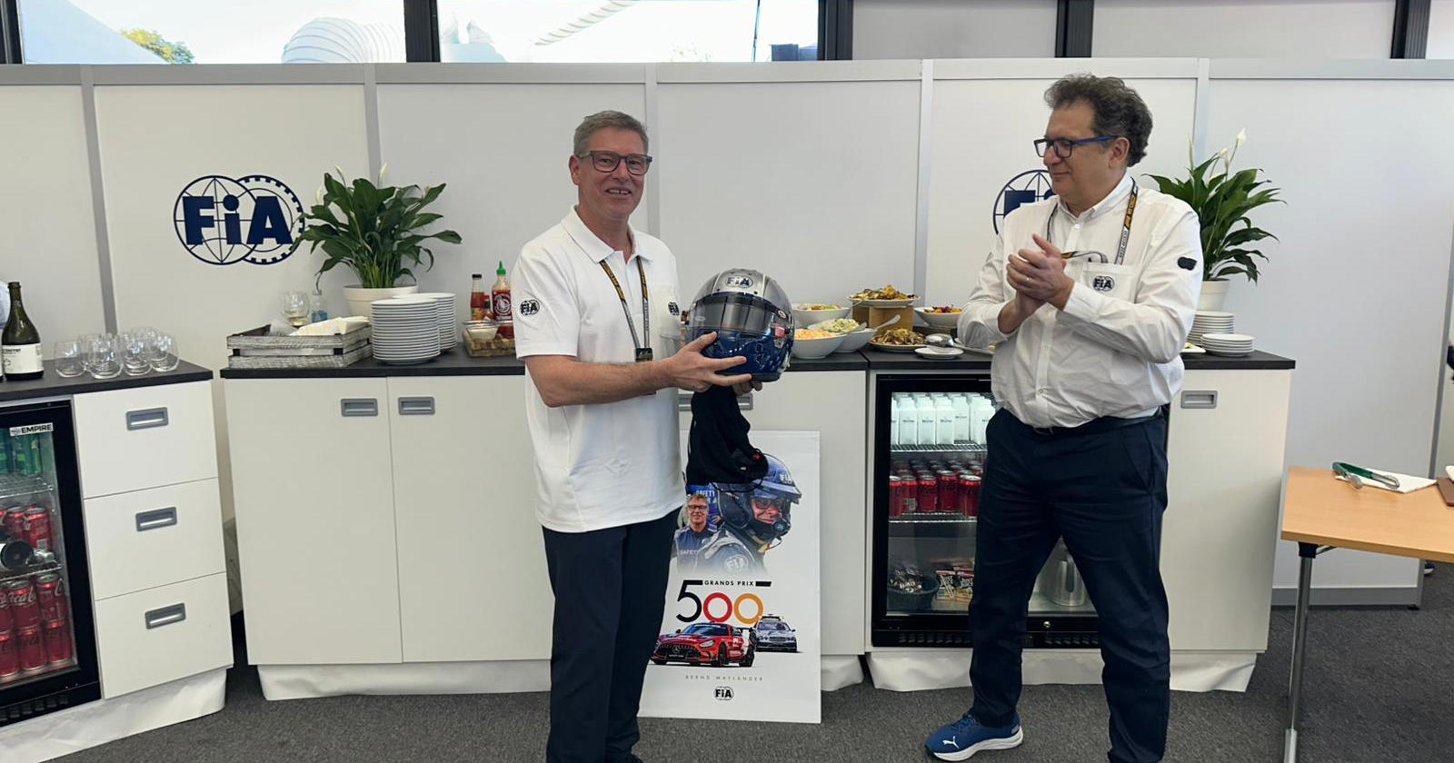 Bernd Maylander Rayakan 500 Grand Prix di F1 Australia