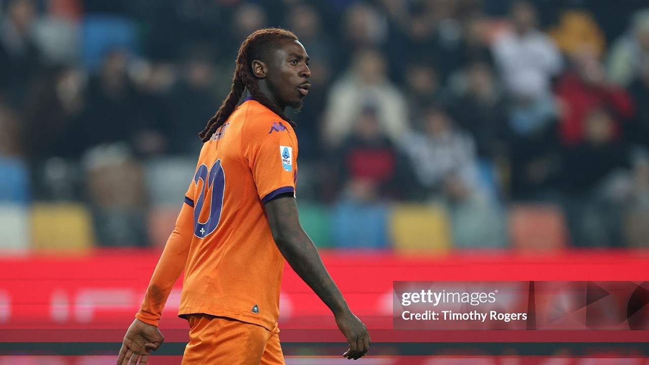 Fulham dan AC Milan Berebut Moise Kean dari Fiorentina