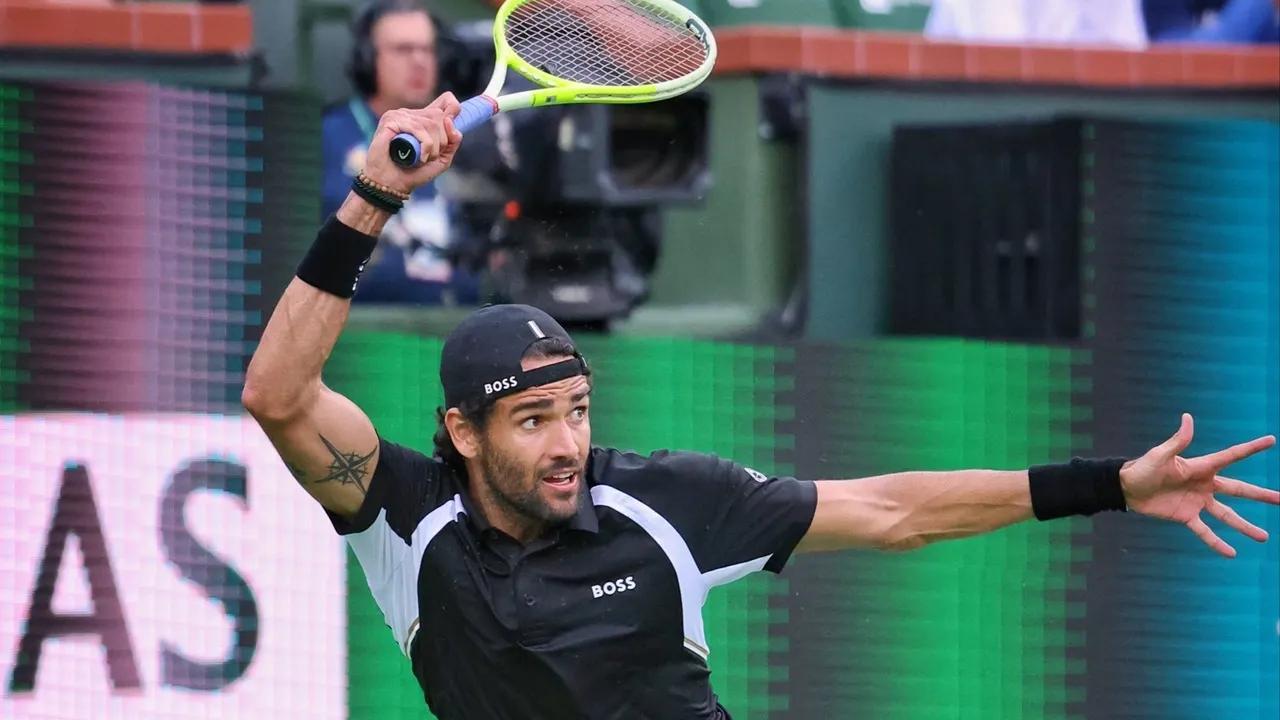 Kram Jadi Penutup Kemenangan Pertama Matteo Berrettini Di Indian Wells