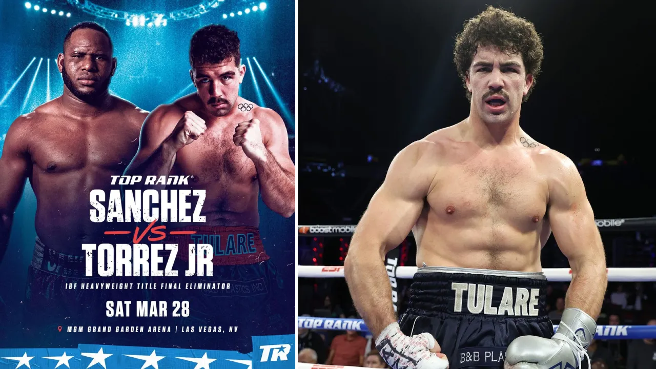 Bursa taruhan menempatkan Richard Torrez sebagai favorit tipis untuk memenangkan pertarungan melawan Frank Sanchez. (Foto: Fight TV)