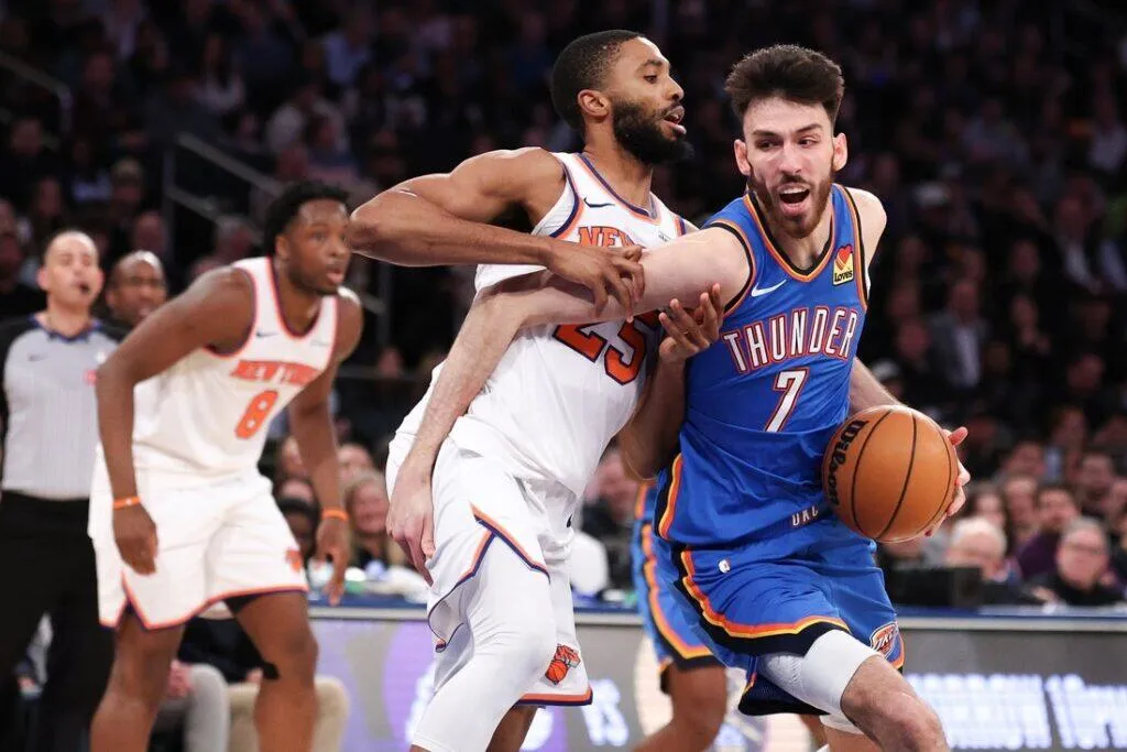 Thunder Atasi Knicks Usai Laga Ketat 103-100 - sumber: (mainbasket)