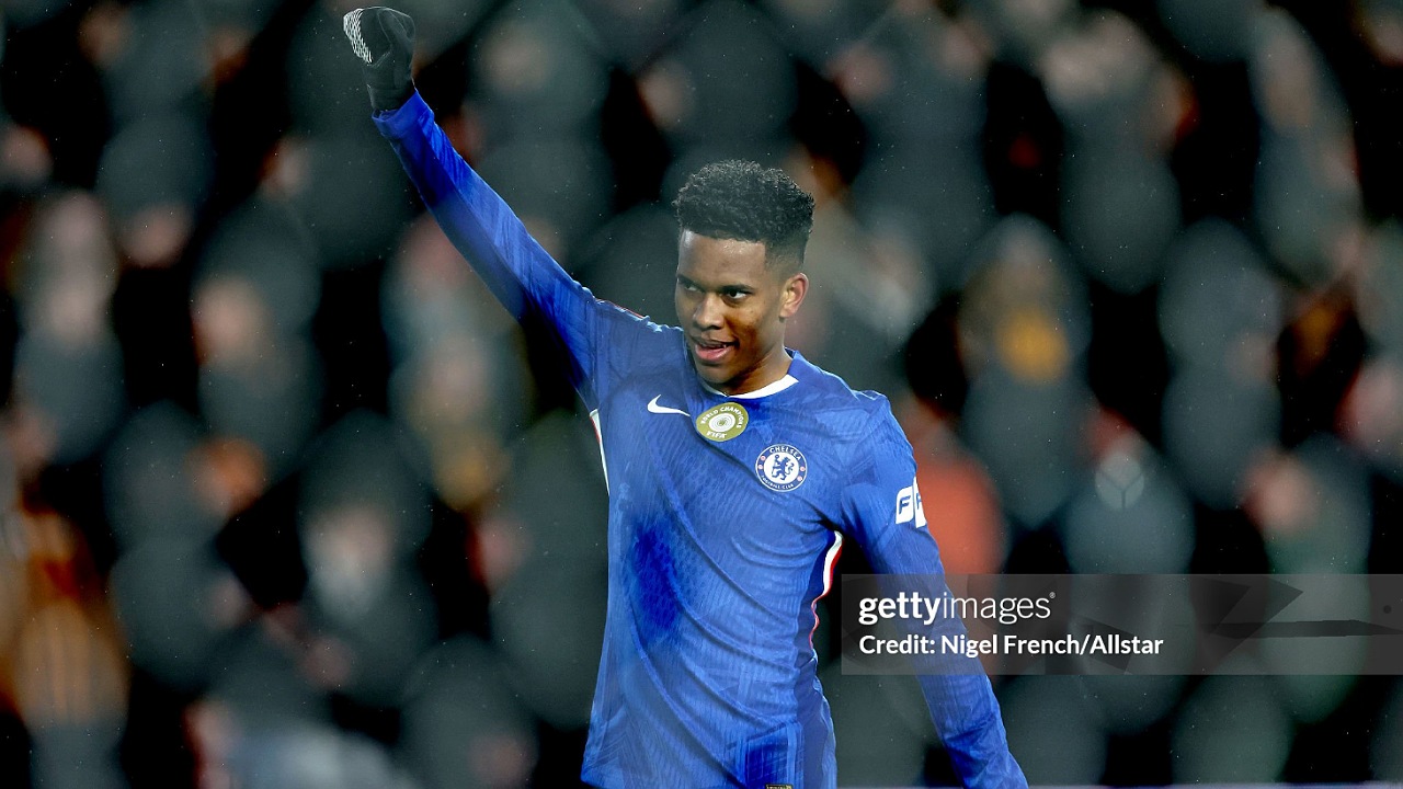 Estevao Willian Absen saat Chelsea Hadapi Wrexham di Piala FA