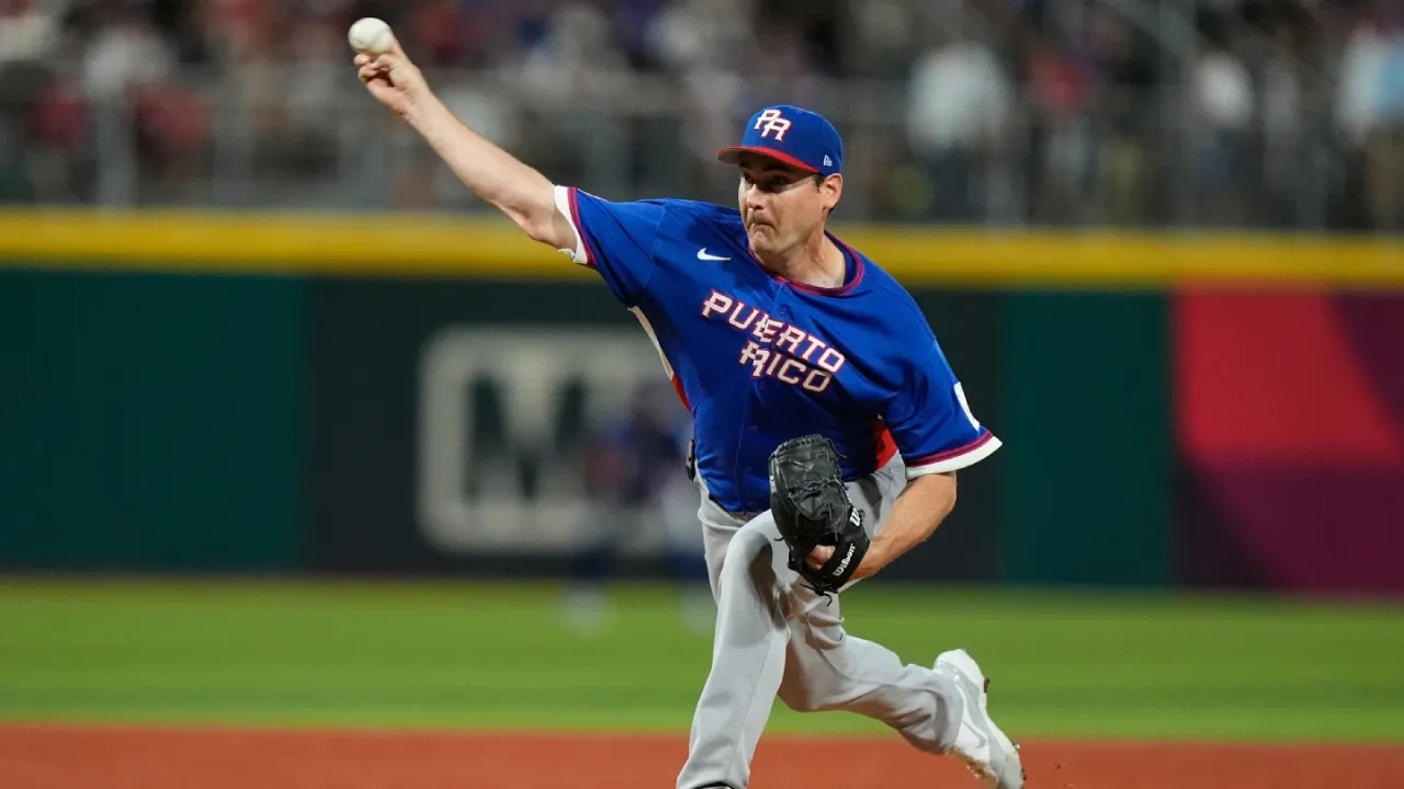 Kemenangan Puerto Rico di World Baseball Classic 2026 ini tidak lepas dari penampilan solid pelempar awal Seth Lugo. (Foto: AP)