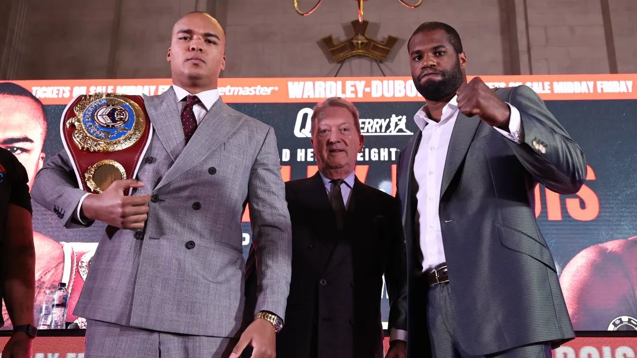 Daniel Dubois (kanan) dan Fabio Wardley. (Foto: Fight TV)