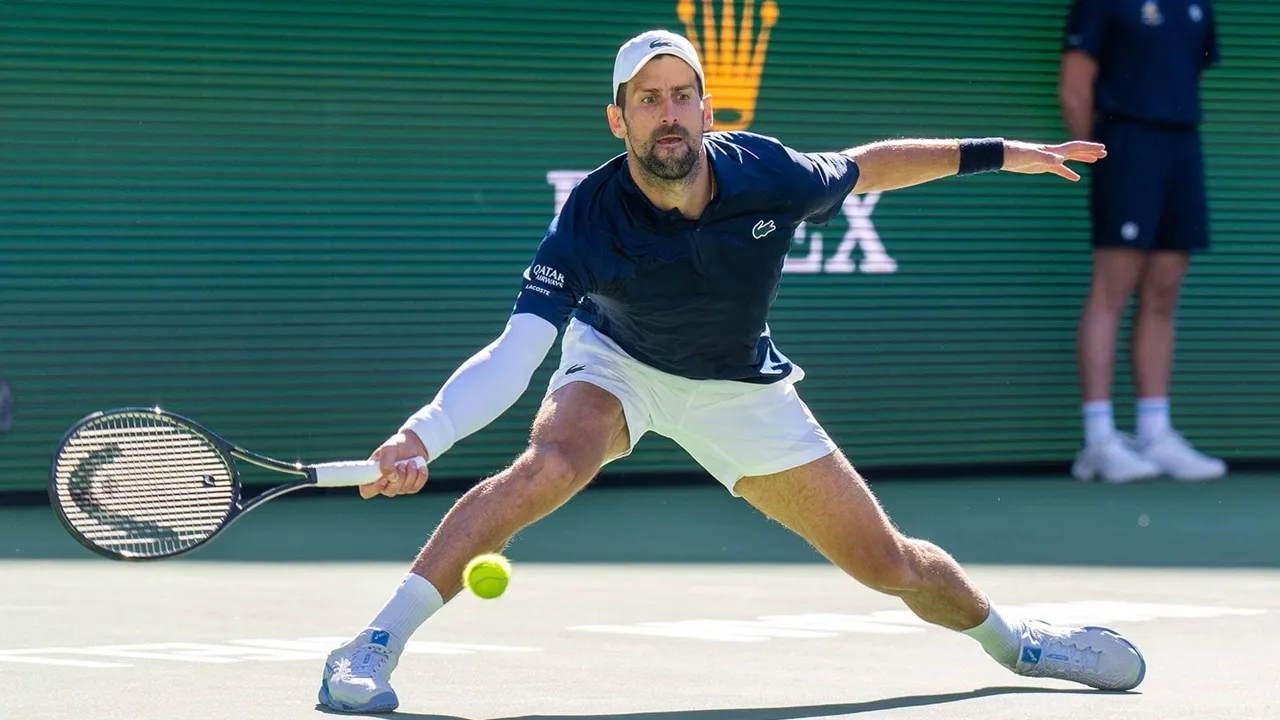 Kebobolan Satu Set, Novak Djokovic Berjuang Demi Bertahan Di Indian Wells