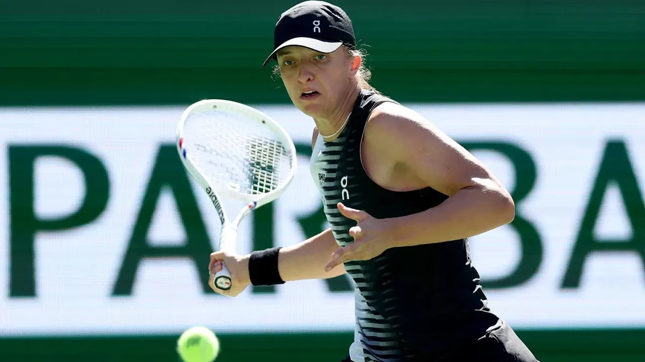 Tertatih Di Akhir, Iga Swiatek Sabet Kemenangan Pembuka Di Indian Wells