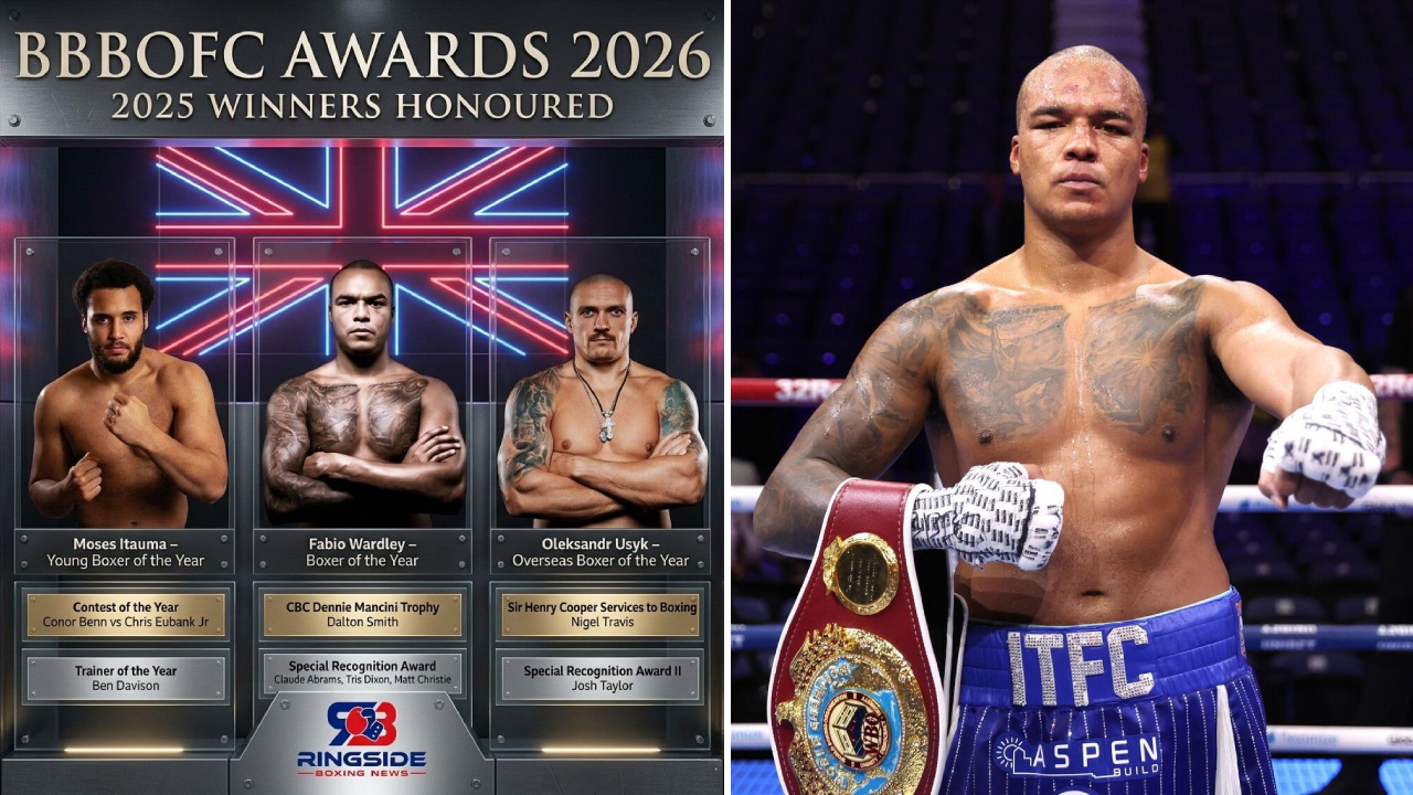 Fabio Wardley Raih Penghargaan "Boxer of the Year" di BBBoC Awards 2026