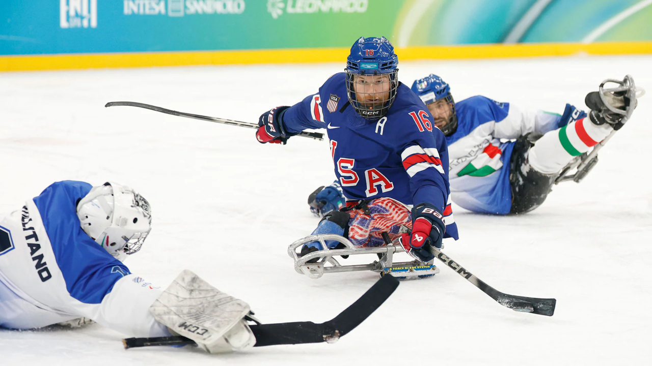 Laga Hoki Es Kursi Roda AS vs Italia di Paralimpiade 2026 Pecahkan Rekor