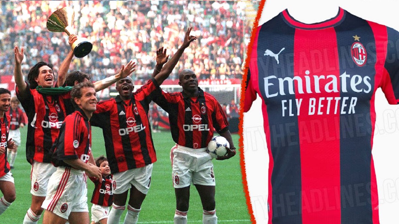 Desain Jersey Home AC Milan Mulai Menarik Perhatian Milanisti