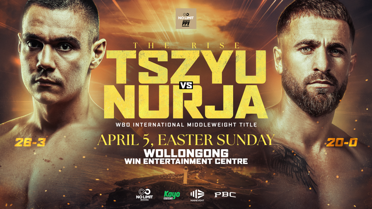 Tim Tszyu Hadapi Denis Nurja pada 5 April di Catchweight 157 Pound