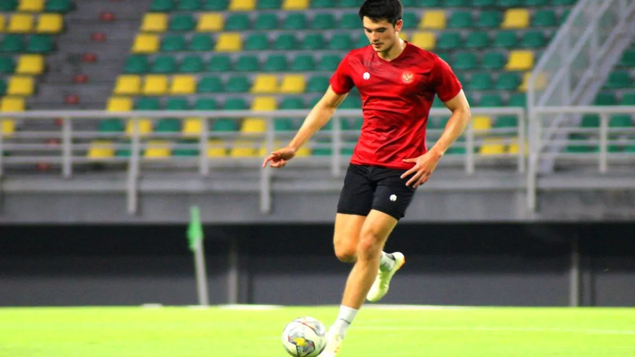 Elkan Baggott dalam training center Timnas Indonesia