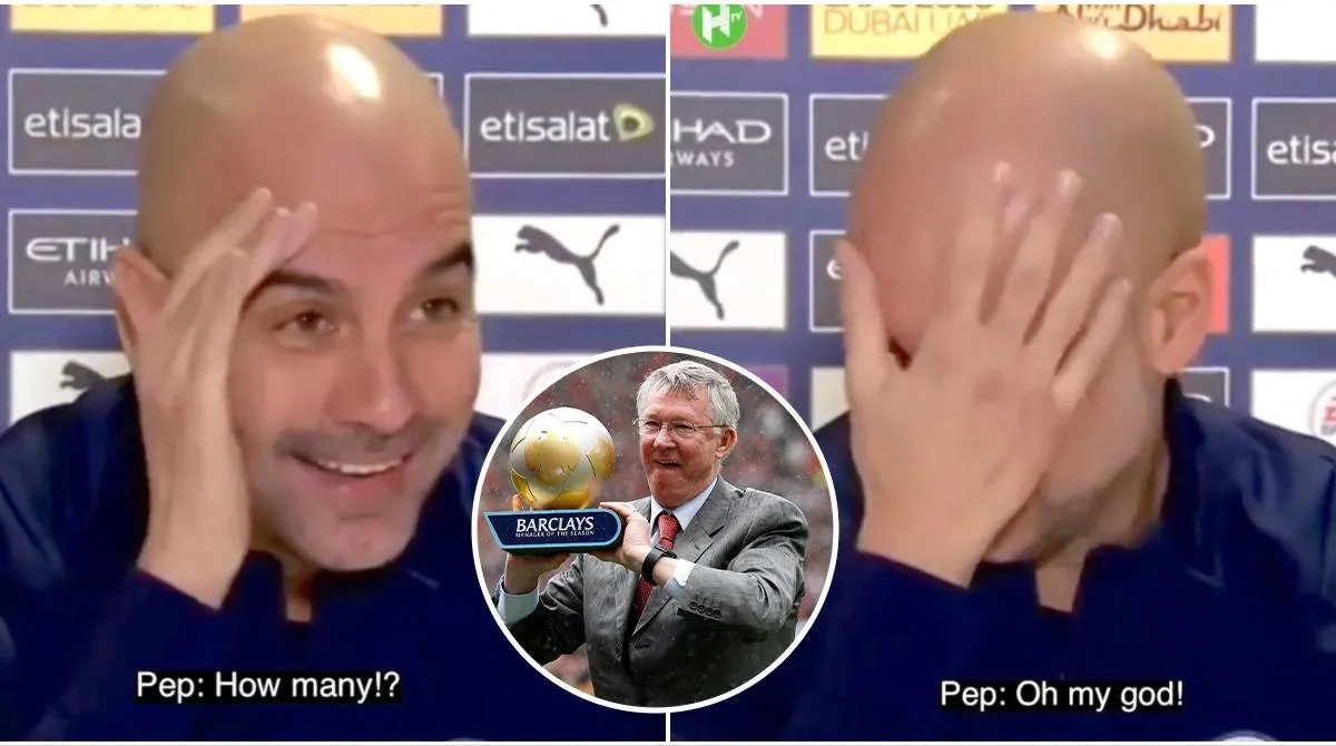 Pep Guardiola Terkesima Rekor Sir Alex Ferguson di Premier League - sumber: (givemesport)