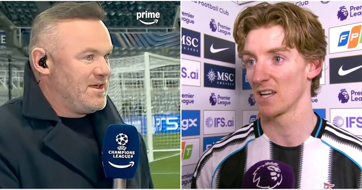 Anthony Gordon Tuding Wayne Rooney dalam Wawancara Usai Laga yang Memanas - sumber: (givemesport)