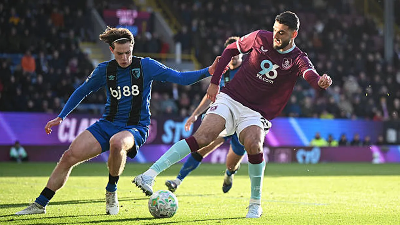 Hasil Pertandingan Premier League: Burnley 0-0 Bournemouth