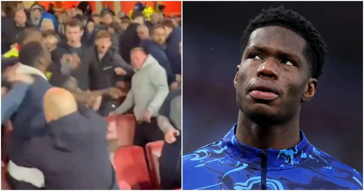 Insiden Penyerangan oleh Fans Everton, Thierno Barry Ungkap Pernyataan - sumber: (givemesport)