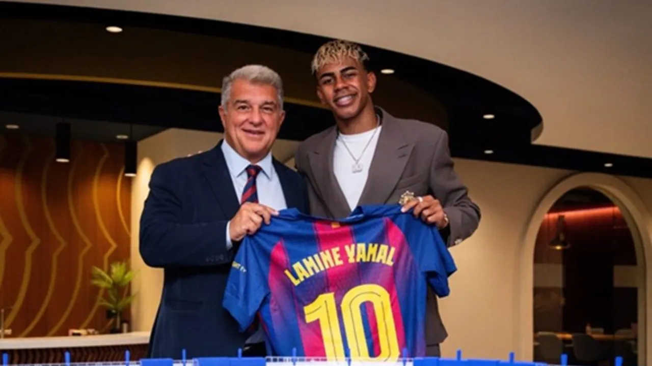Joan Laporta Terharu dengan Dukungan Lamine Yamal
