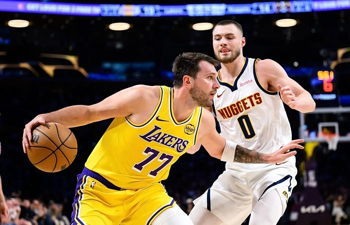 Luka Doncic Pimpin Kemenangan Lakers atas Nuggets 127-125 - sumber: (mainbasket)