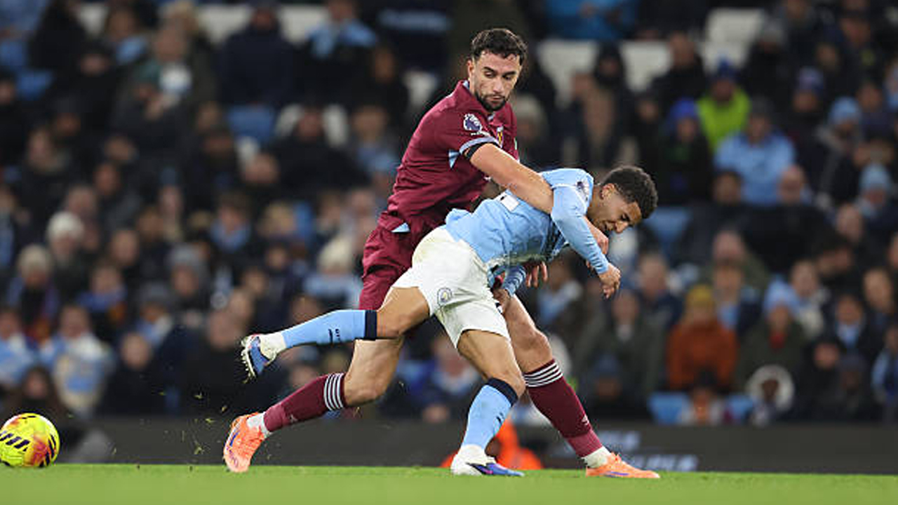 Susunan Pemain West Ham United vs Manchester City di Premier League