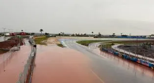 Hujan Deras dan Banjir Melanda Sirkuit Ayrton Senna Jelang MotoGP Brasil
