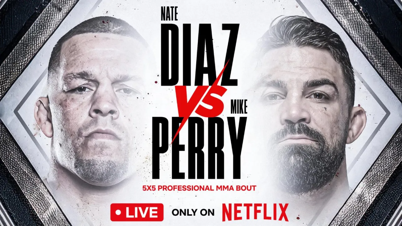 Nate Diaz akan menghadapi petarung bare knuckle Mike Perry dalam duel kelas welter lima ronde pada 16 Mei mendatang. (Foto: Fight TV)