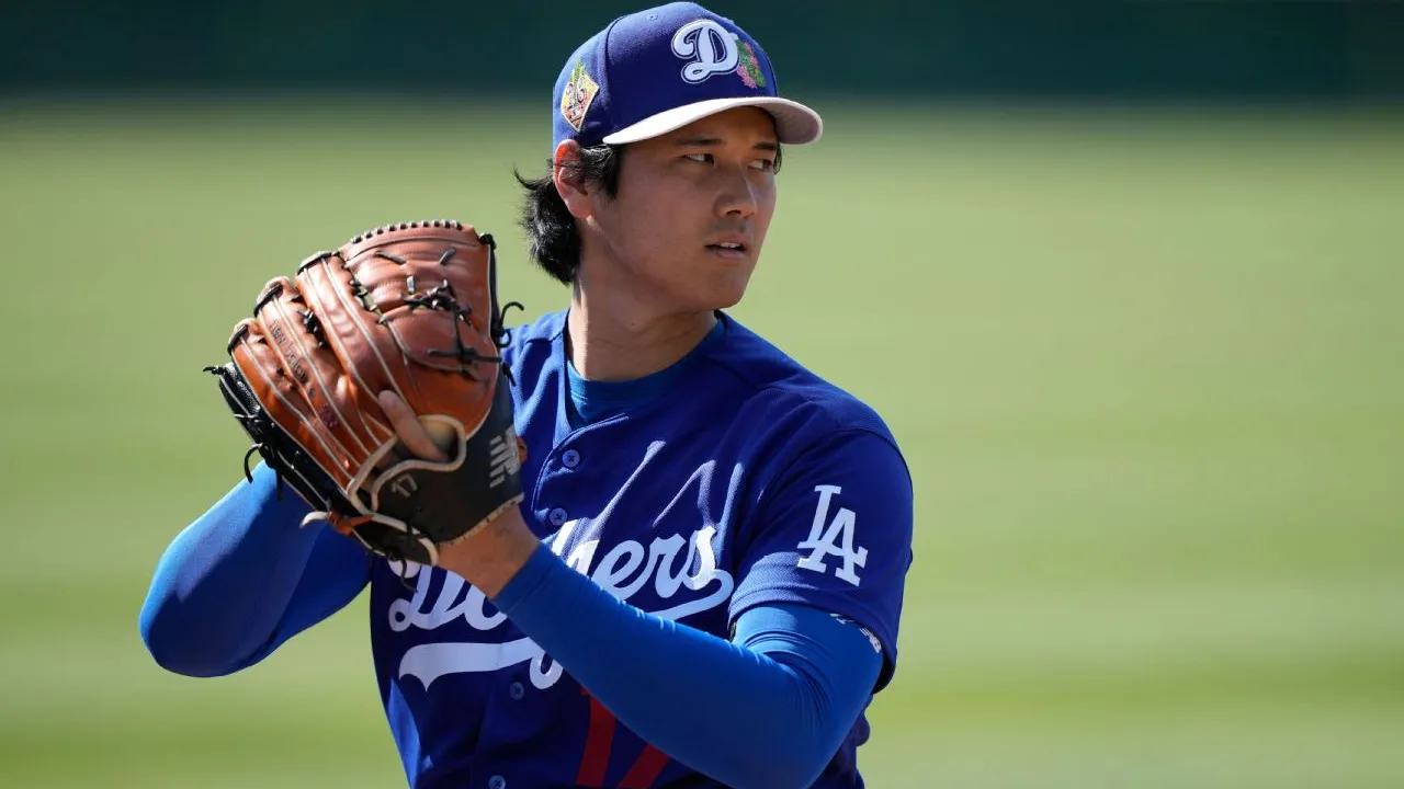 Shohei Ohtani diperkirakan akan melempar selama tiga hingga empat inning sebagai bagian dari persiapan menuju musim reguler. (Foto: AP)