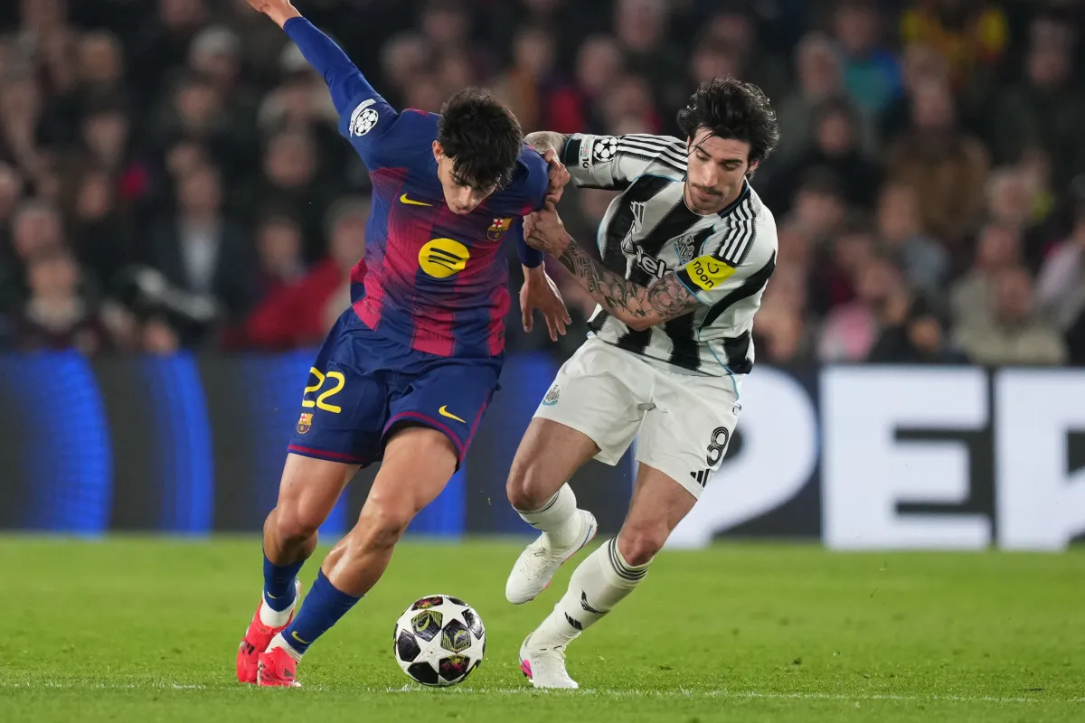 Tonali Cedera, Kekhawatiran Melanda Italia Usai Duel Newcastle vs Barcelona - sumber: (footballitalia)