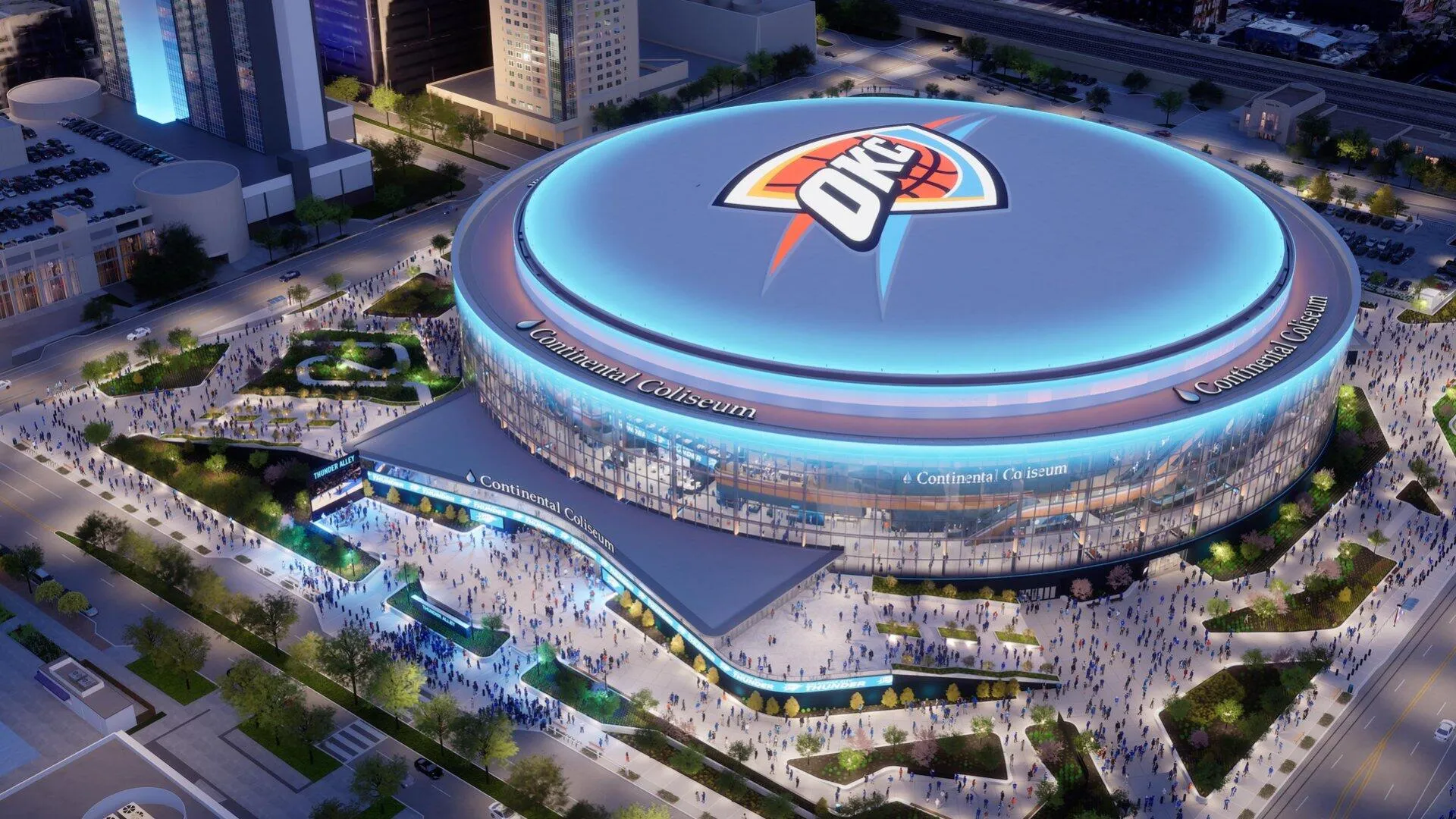 Kemitraan Baru: Nama Continental Coliseum untuk Arena OKC Thunder - sumber: (mainbasket)