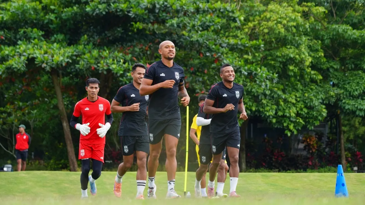 Latihan Malut United FC usai libur lebaran