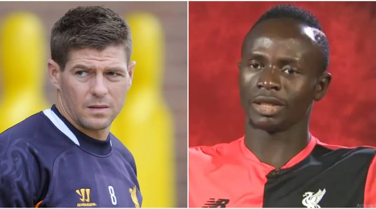Sadio Mane Diungkapkan Steven Gerrard Sebagai Pahlawan Sepak Bola yang Pernah Dibenci - sumber: (givemesport)