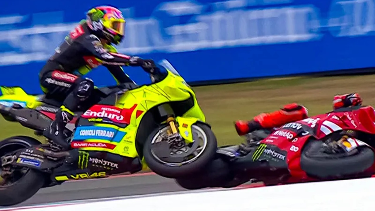 Bos VR46 Racing Minta Marc Marquez Dihukum Usai Tabrak Diggia