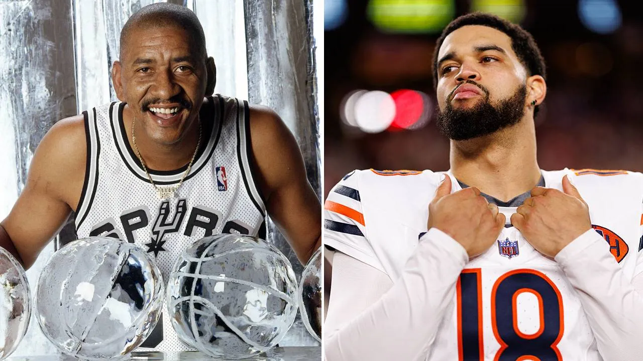 George Gervin (kiri) dan Caleb Williams. (Foto: AP)