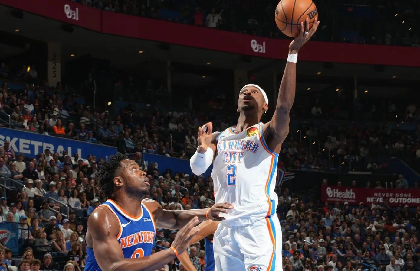 Thunder Sukses Amankan Tiket Playoff Usai Kalahkan Knicks - sumber: (mainbasket)