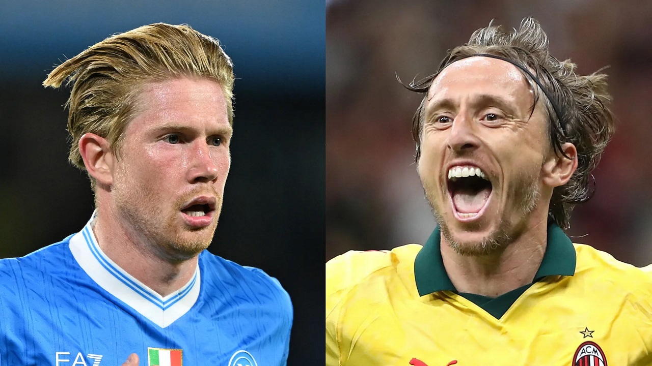 Luka Modric dan Kevin De Bruyne Jadi Sorotan di Laga Milan vs Napoli