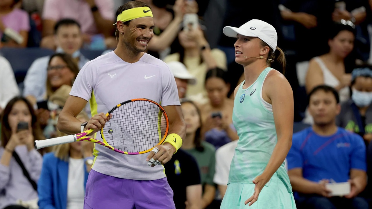 Pesan Rafael Nadal Pada Iga Swiatek Usai Berlatih Di Akademinya