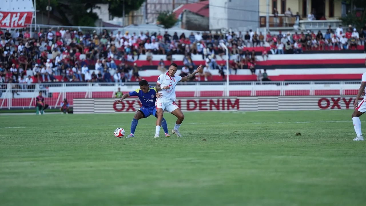 Pertemuan Malut United FC kontra Arema FC di putarna pertama