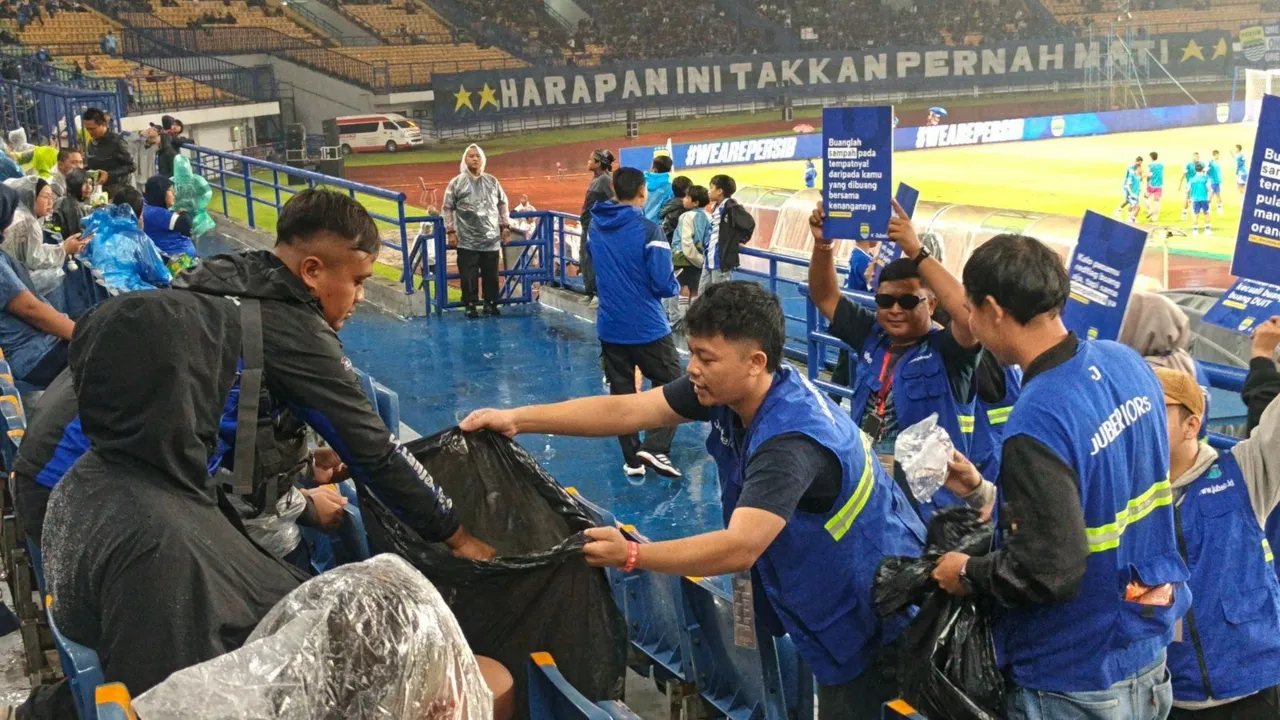 Persib menerapkan pengelolaan sampah dengan program zero waste