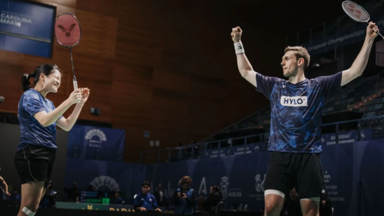 Marvin Seidel/Nguyen Pastikan Medali Kejuaraan Bulu Tangkis Eropa 2026