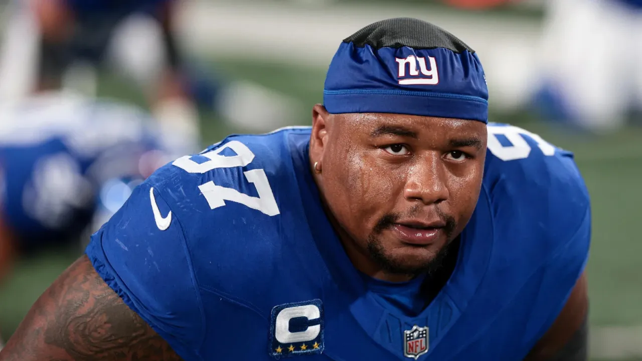 Dexter Lawrence dijadwalkan menerima gaji sebesar 20 juta dolar AS musim ini, angka yang menempatkannya di posisi ke-10 dalam daftar pemain defensive lineman interior. (Foto: AP)