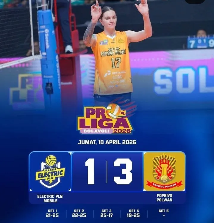 Popsivo Polwan Bungkam Electric PLN 3 - sumber: (blokbojonegoro)