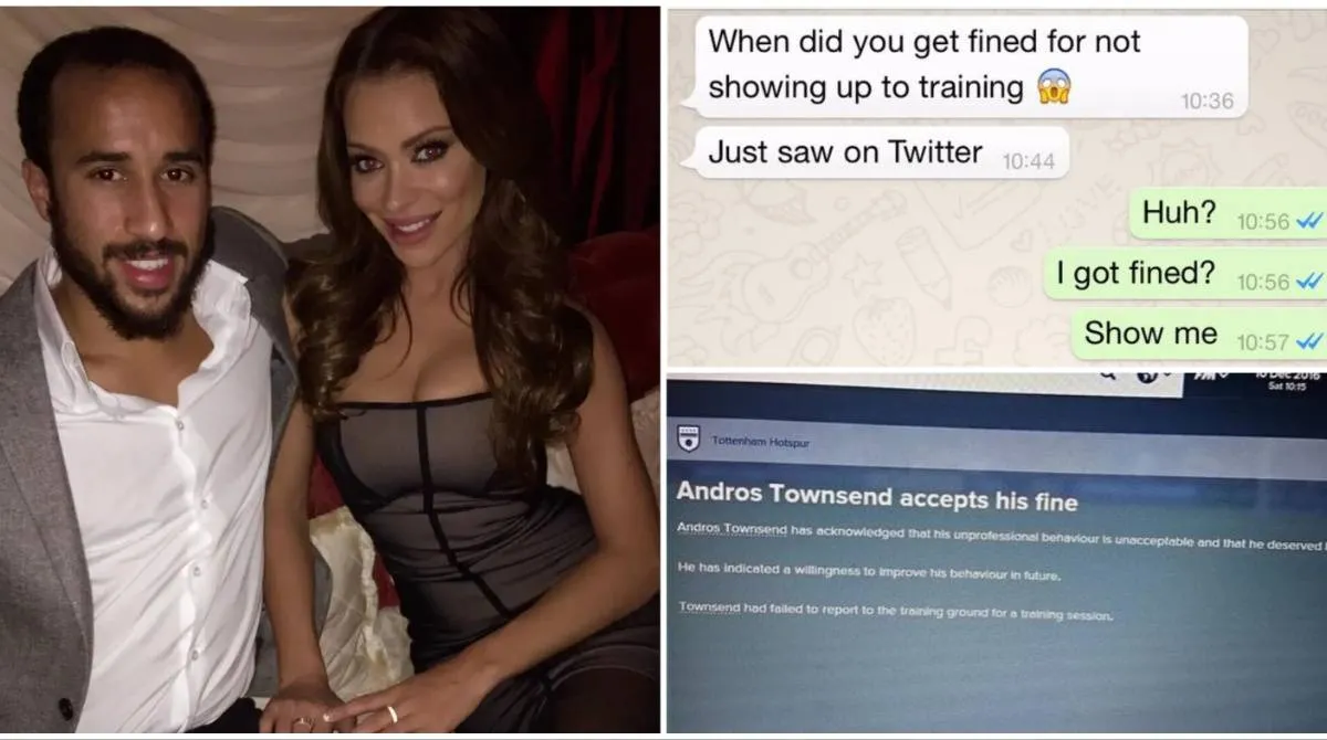 Istri Andros Townsend Sempat Salah Sangka Suaminya Bolos Latihan Karena Main Football Manager - sumber: (givemesport)