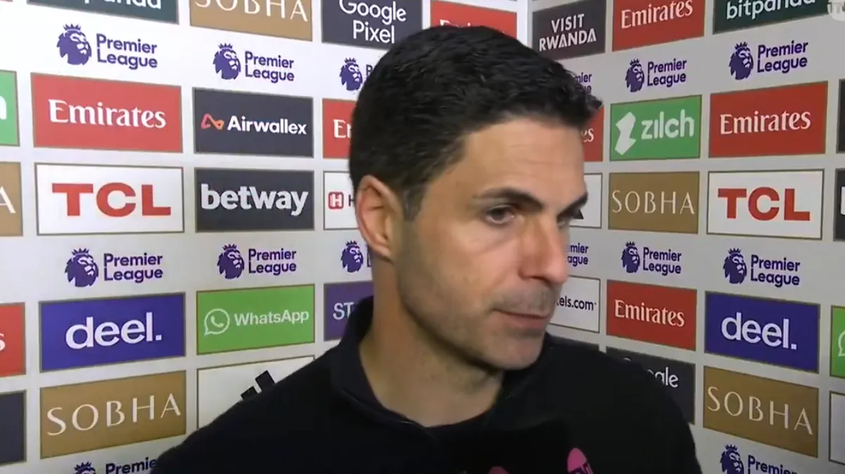 Kekalahan Arsenal: Arteta Sebut ‘Pukulan Telak’ - sumber: (footballlondon)