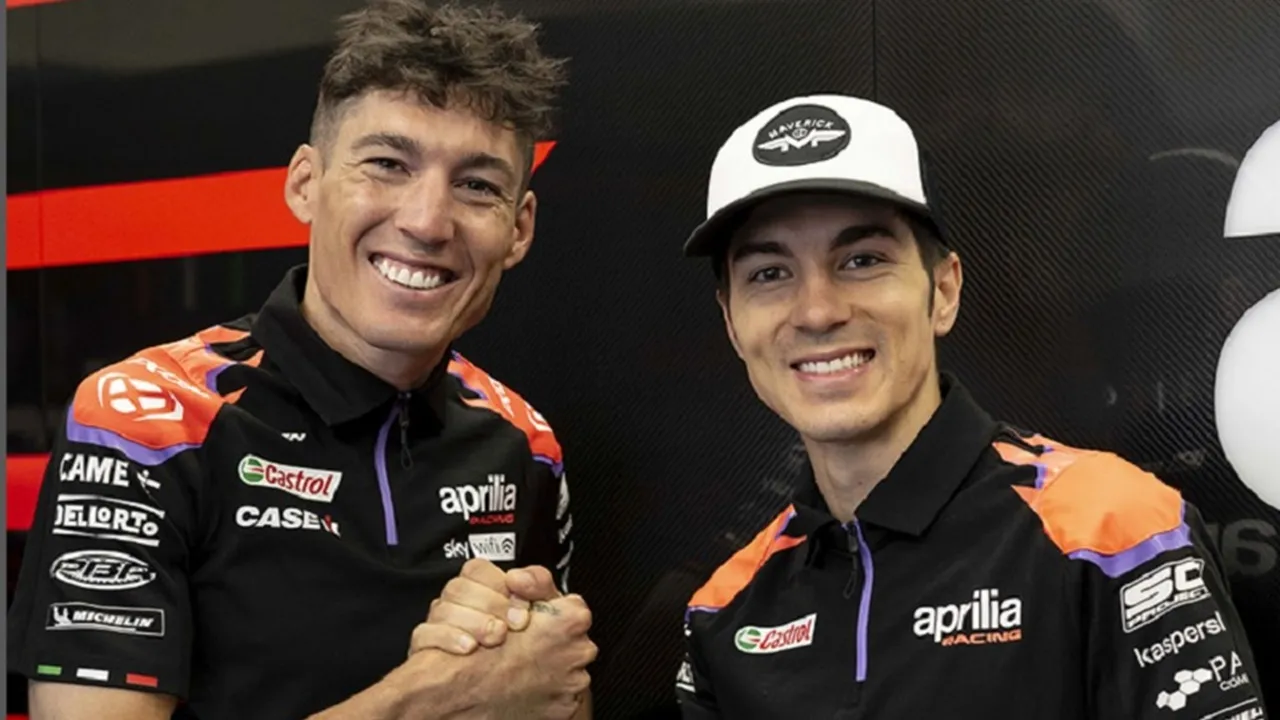 Aleix Espargaro dan Maverick Vinales saat masih di Aprilia
